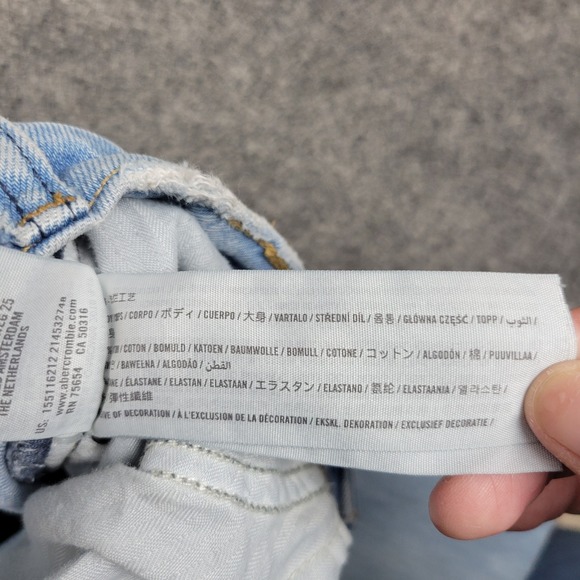 Abercrombie Fitch Jeans Womens 27/4 Blue Ultra High Rise The Kick Flare Y2K - Picture 14 of 14